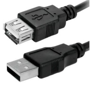 CABO USB MACHO X USB FÊMEA 0,75 MTS.