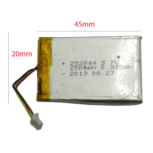 Bateria 3,7v 250mah 3x20x45 mm 3 Fios Jts 252844